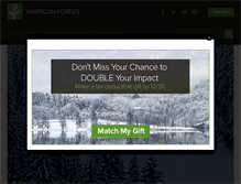 Tablet Screenshot of americanforests.org